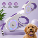 LumiPaw™ - Guia Retrátil com Luz LED para Pets