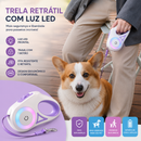 LumiPaw™ - Guia Retrátil com Luz LED para Pets